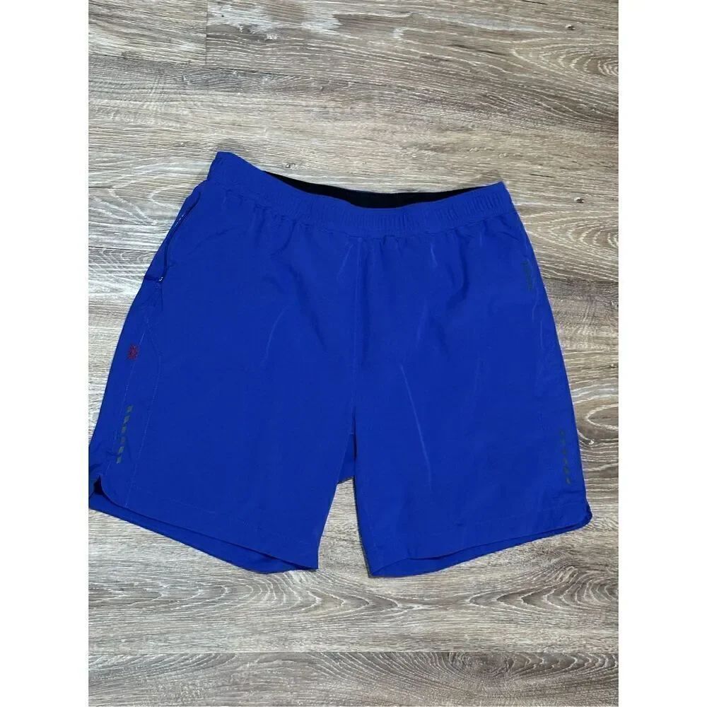 Rhone navy lined performance tech shorts L